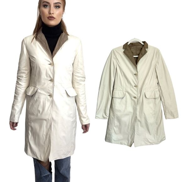 JIL Sander Double sided Leather trench - Picture 1 of 10